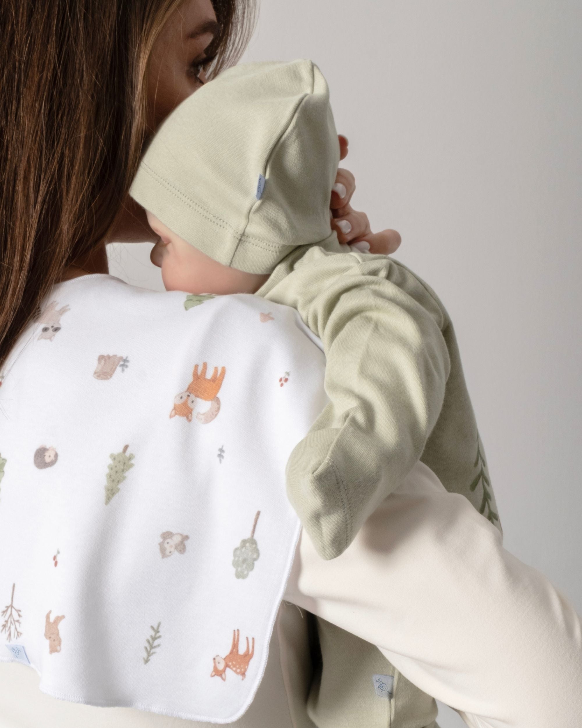 Yenidoğan Patikli Bebek Tulumu - Forest Yeşil
