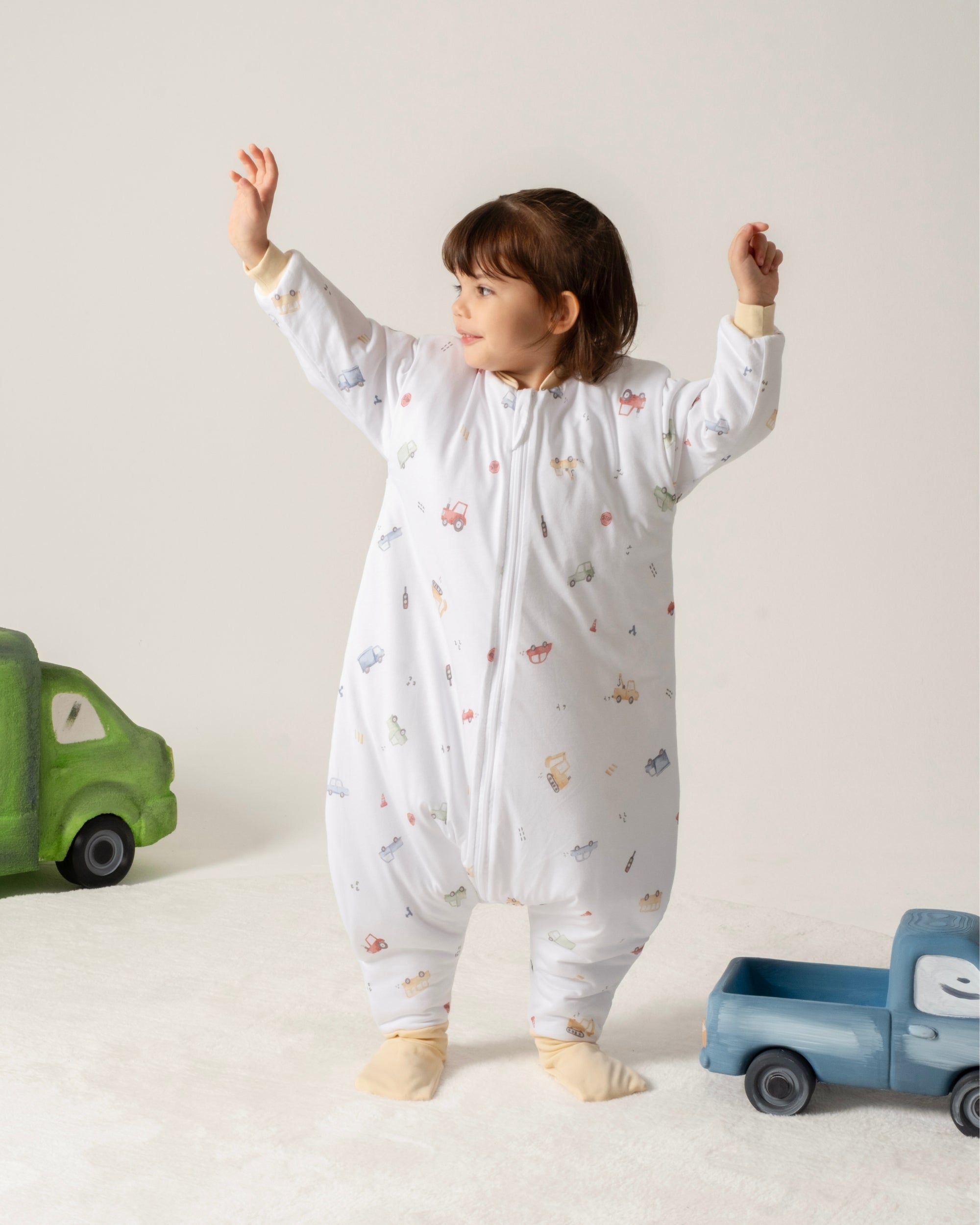 Ayaklı ve Çıkarılabilir Kollu Uyku Tulumu - Cars