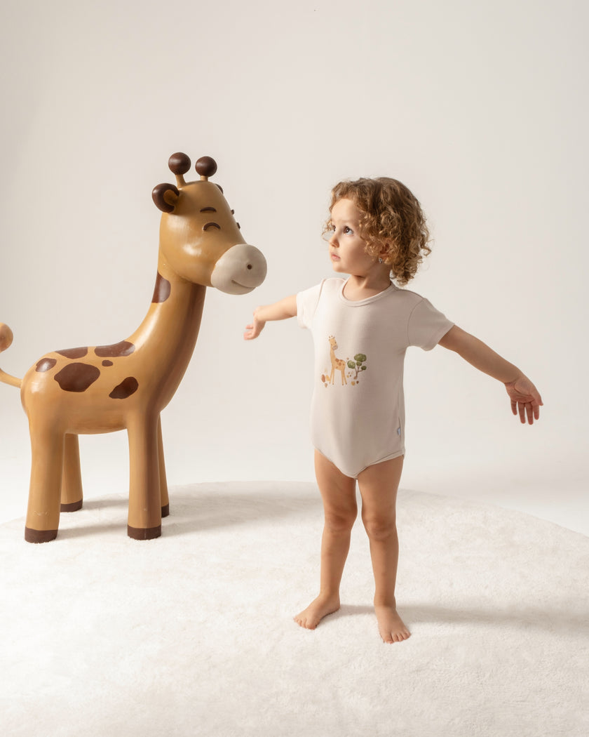 Çıtçıtlı Kısa Kollu Zıbın - Safari Ekru