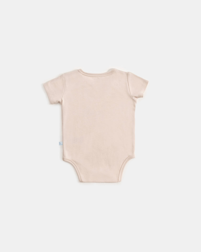 Çıtçıtlı Kısa Kollu Zıbın - Safari Ekru