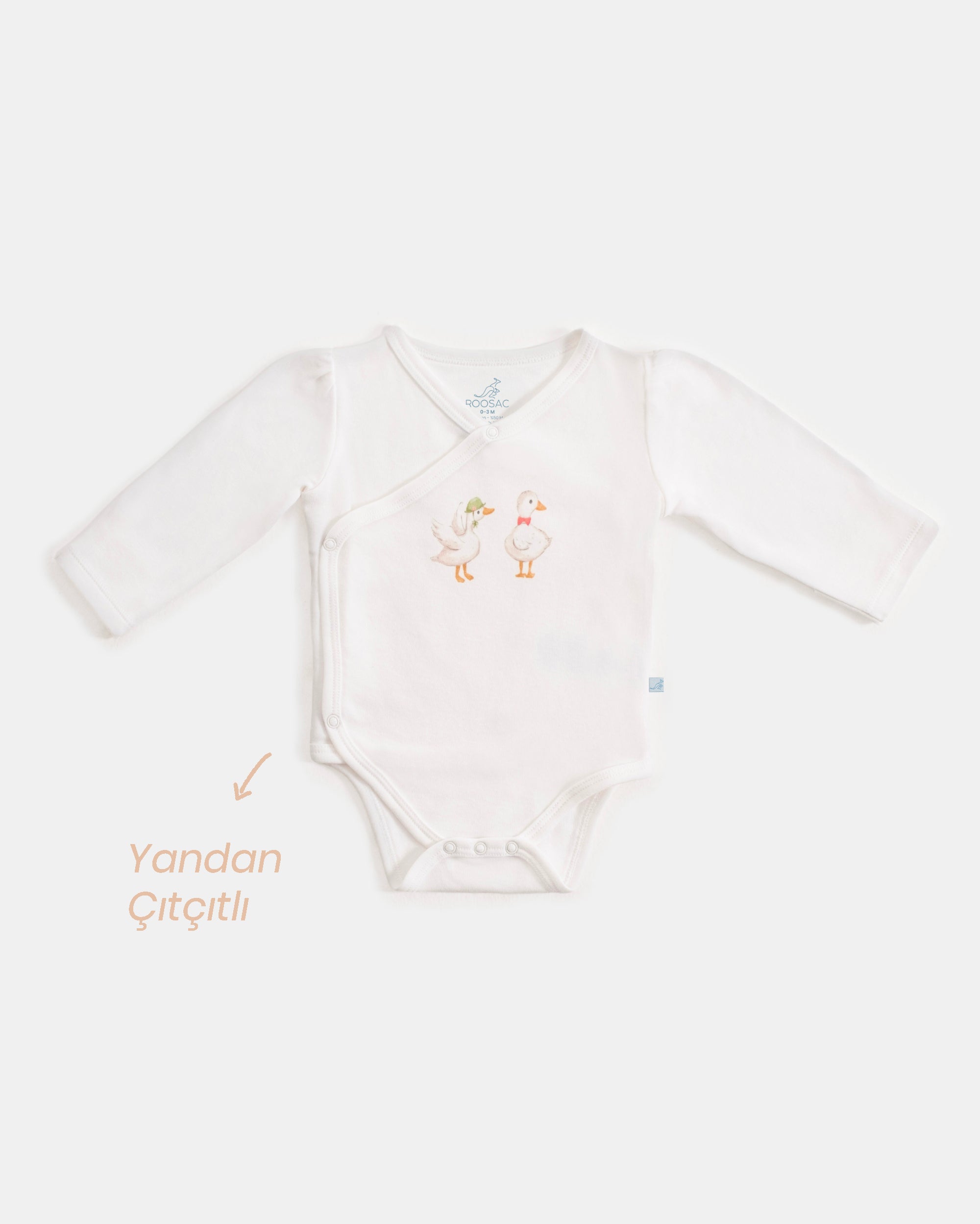Kimono Uzun Kollu Zıbın - Farmyard Beyaz