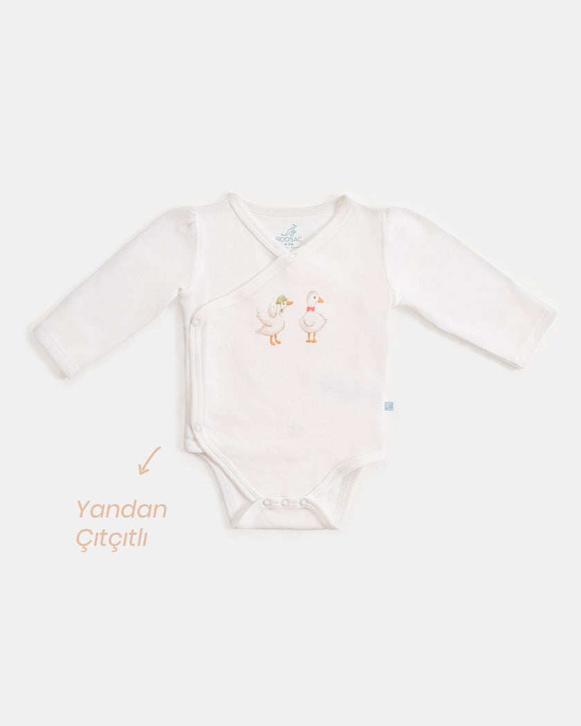 Kimono Uzun Kollu Zıbın - Farmyard Beyaz