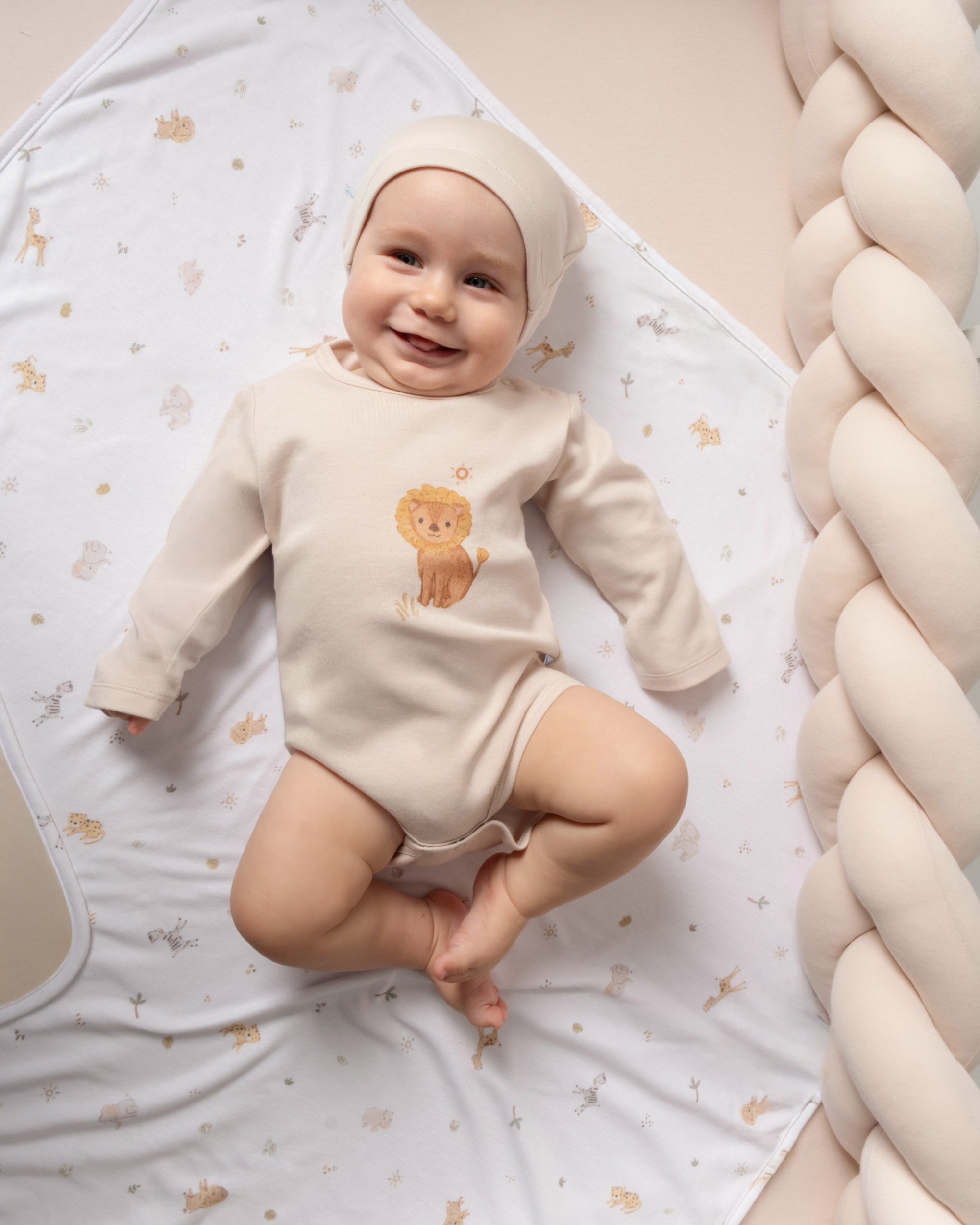 Çıtçıtlı Uzun Kollu Zıbın - Safari Ekru