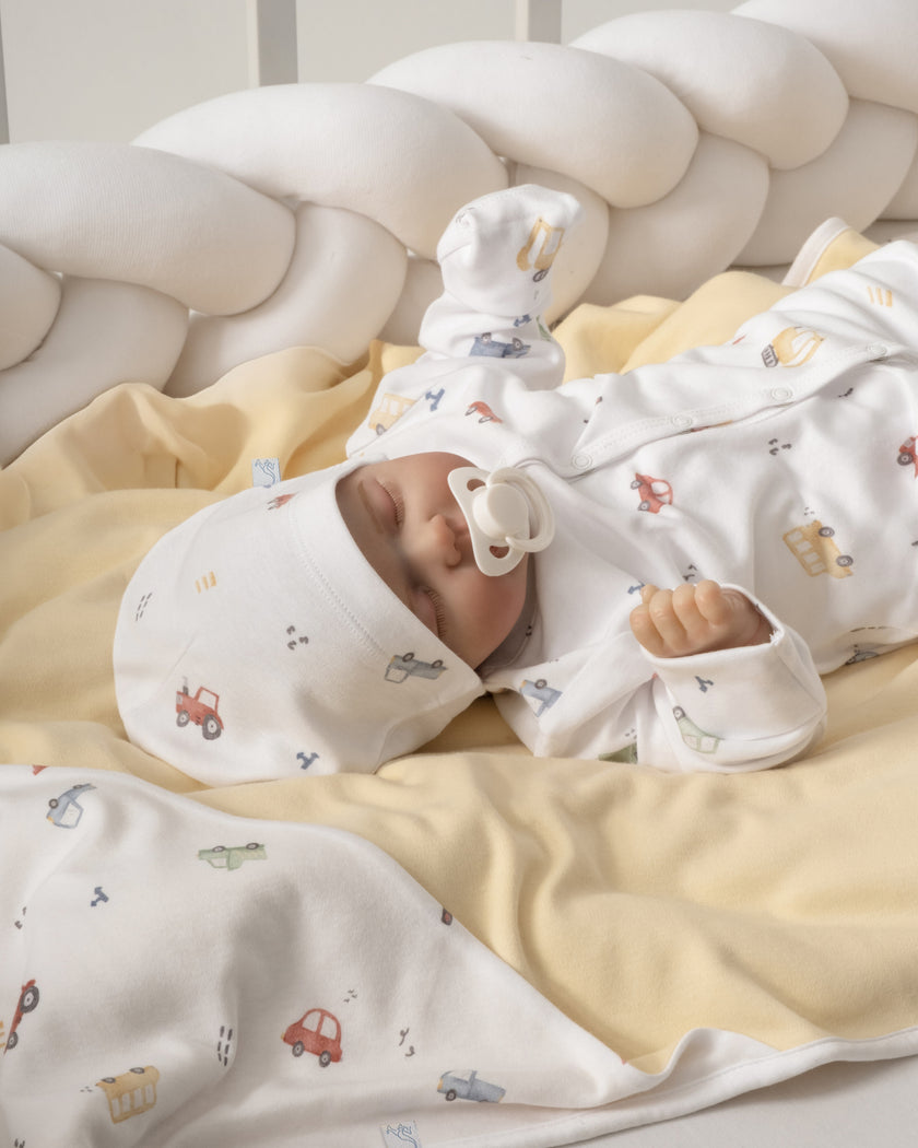 Çıtçıtlı & Fermuarlı Bebek Tulumu Seti 2'li - Cars