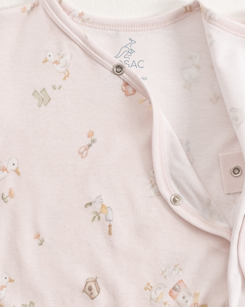 Yenidoğan Kimono Uzun Kollu Zıbın Mini Set 3 Parça - Farmyard