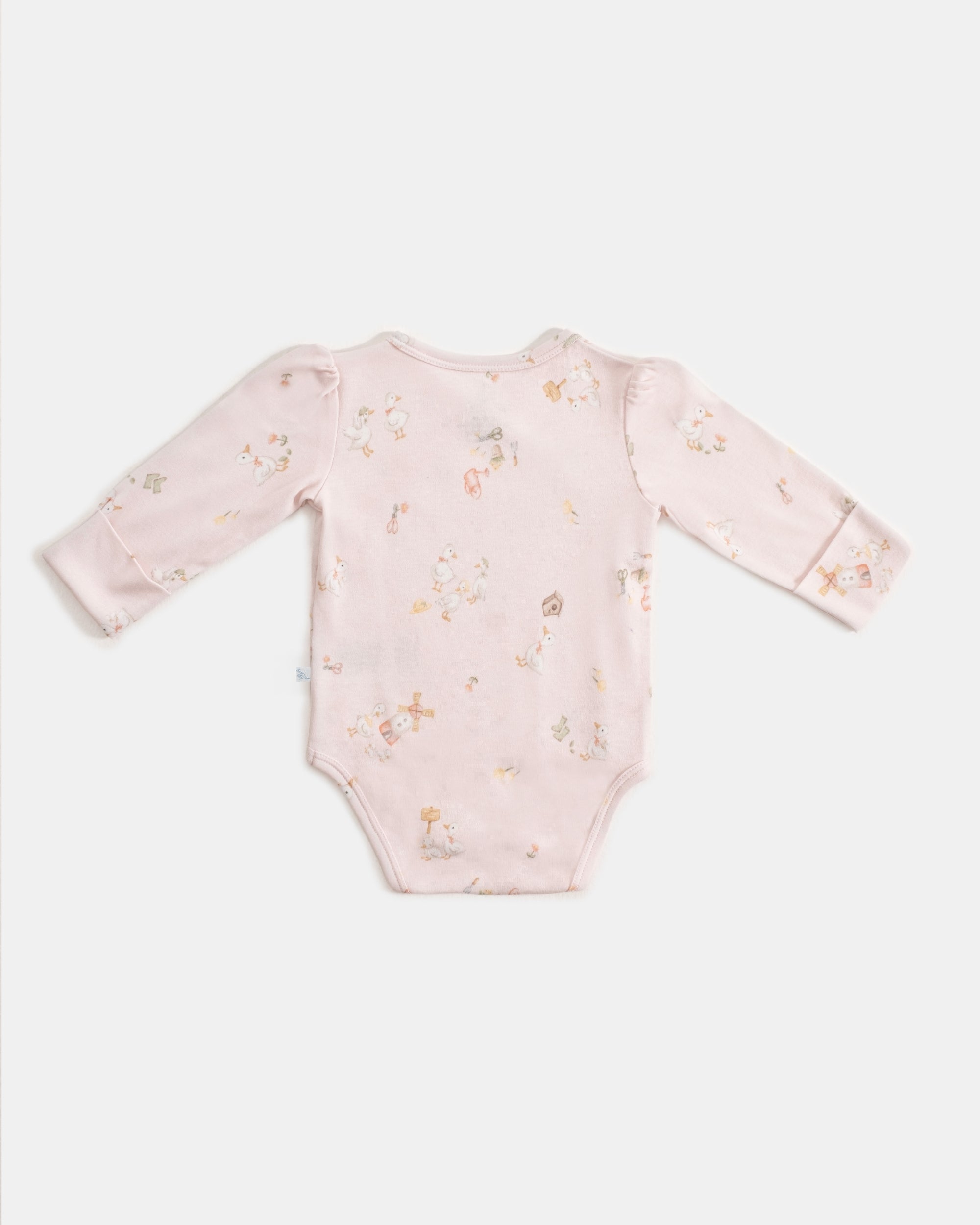 Yenidoğan Kimono Uzun Kollu Zıbın Mini Set 3 Parça - Farmyard