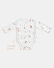 Yenidoğan Kimono Uzun Kollu Zıbın Mini Set 3 Parça - Forest