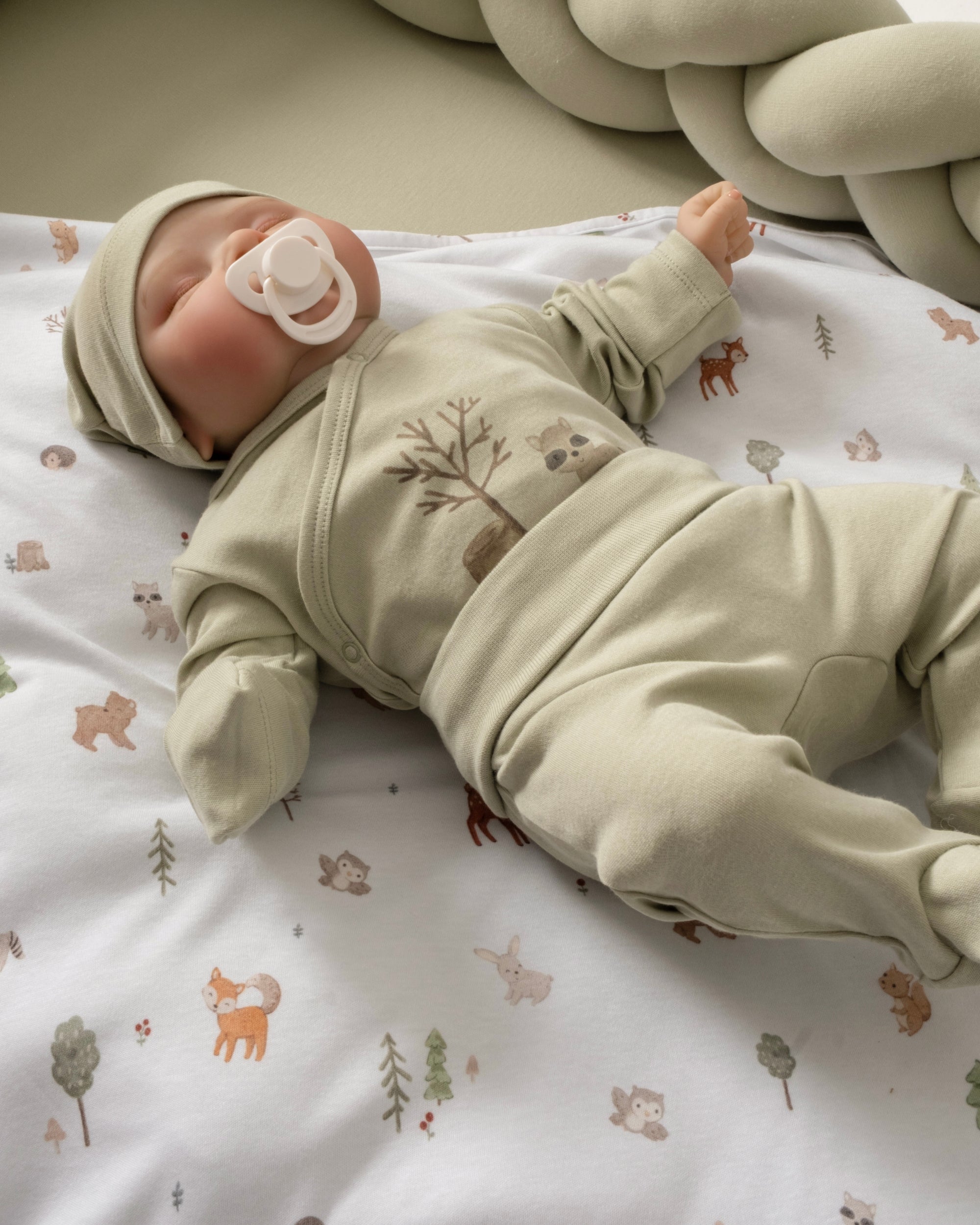 Kimono Uzun Kollu Zıbın - Forest Yeşil