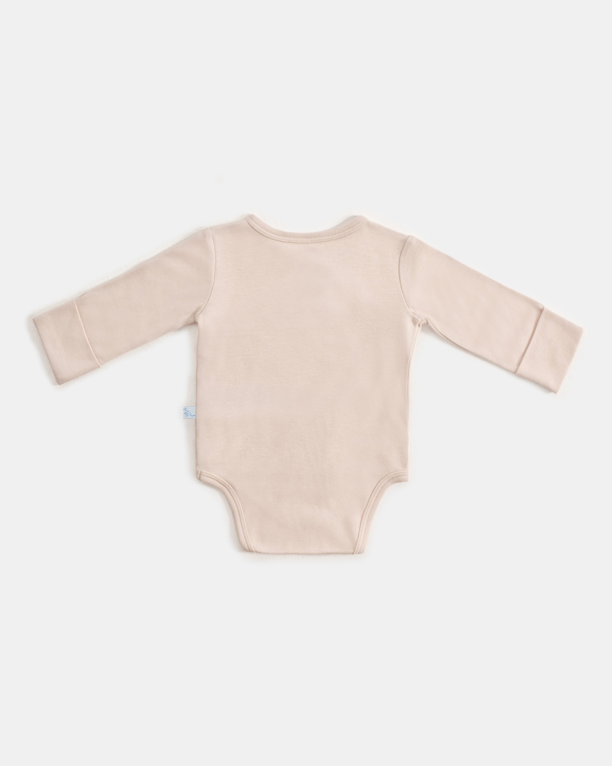 Yenidoğan Kimono Uzun Kollu Zıbın Mini Set 3 Parça - Safari Ekru