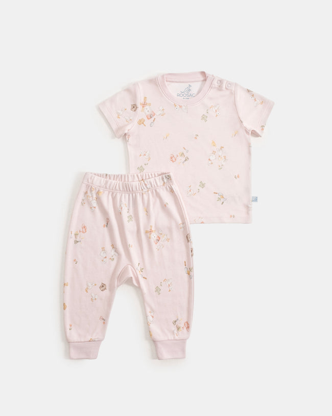 Kısa Kollu Pijama Takımı - Farmyard