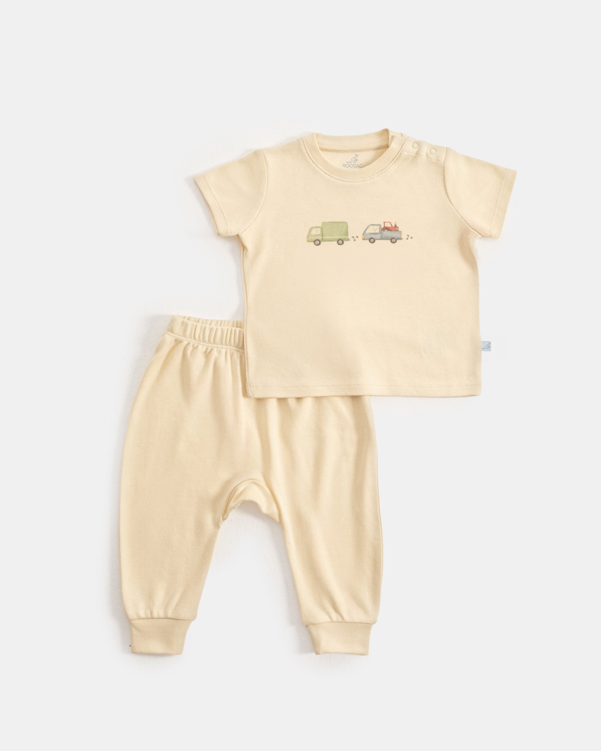 Kısa Kollu Pijama Takımı - Cars Sarı
