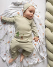 Uzun Kollu Kimono Pijama Takımı - Forest Yeşil