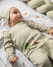 Uzun Kollu Kimono Pijama Takımı - Forest Yeşil