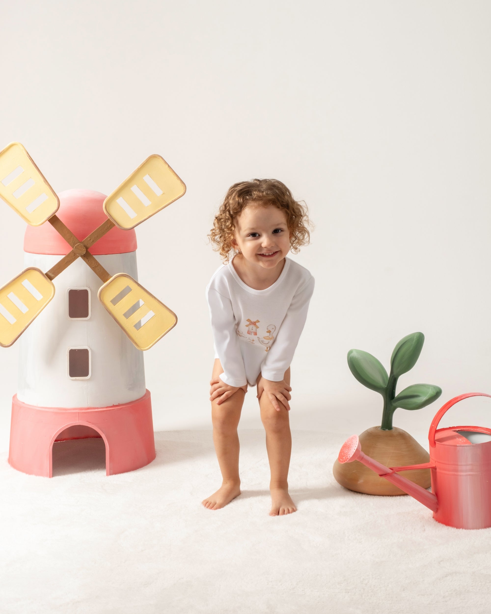 Çıtçıtlı Uzun Kollu Zıbın & Manşetli Alt Seti 3 Parça - Farmyard