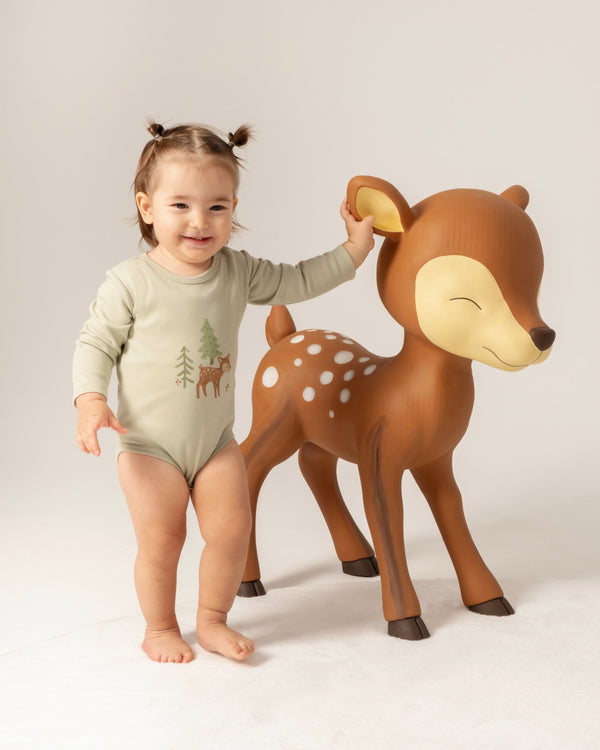 Çıtçıtlı Uzun Kollu Zıbın - Forest Yeşil