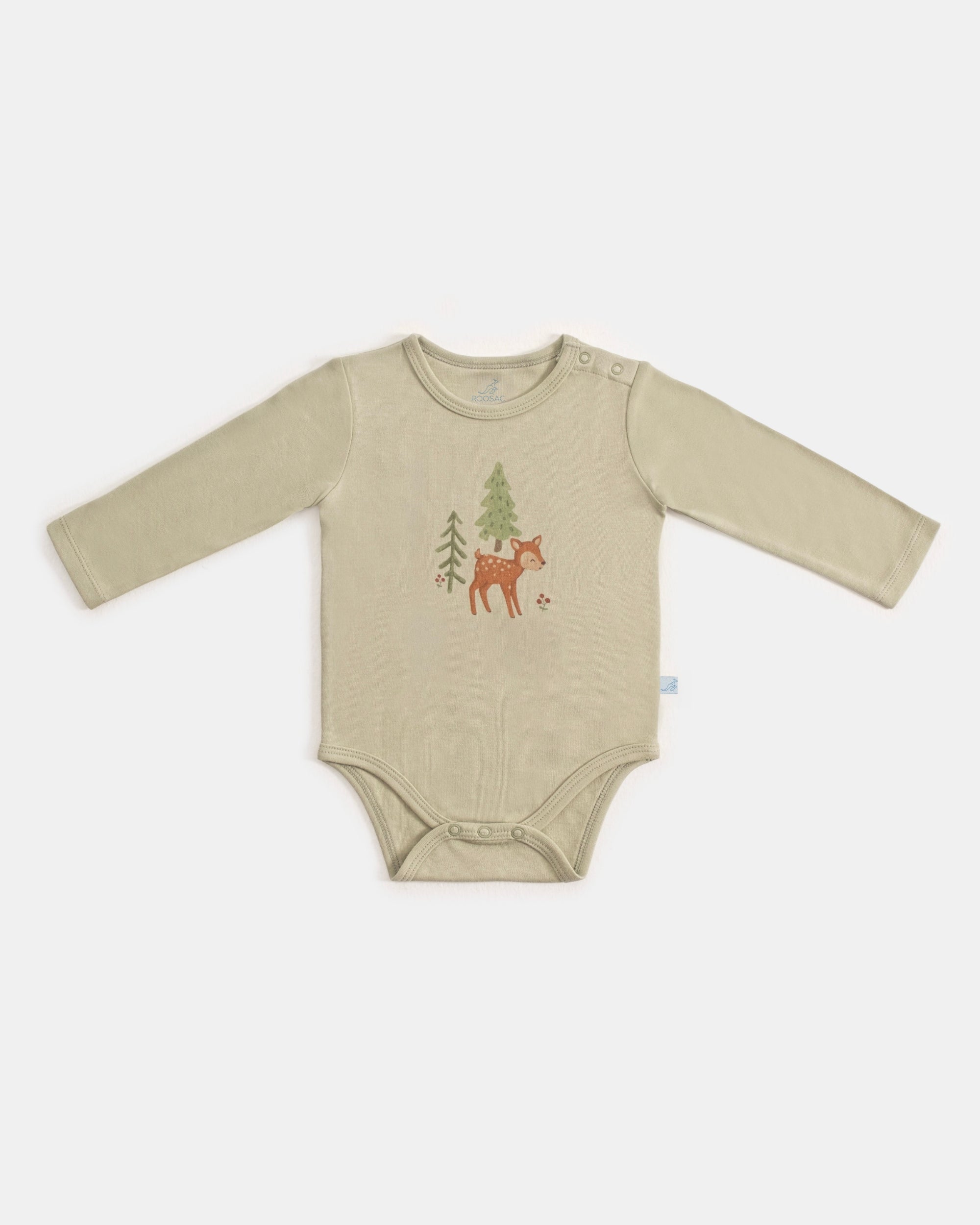 Çıtçıtlı Uzun Kollu Zıbın - Forest Yeşil