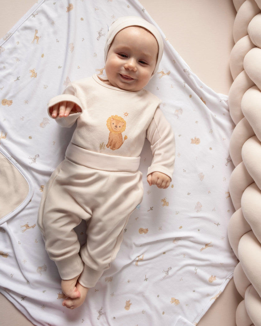 Çıtçıtlı Uzun Kollu Zıbın - Safari Ekru