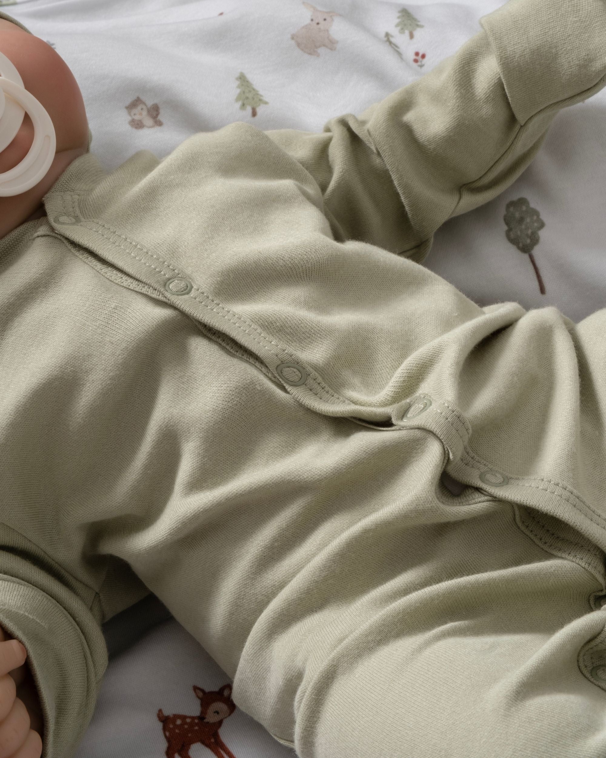Çıtçıtlı Bebek Tulumu Seti 2'li - Forest