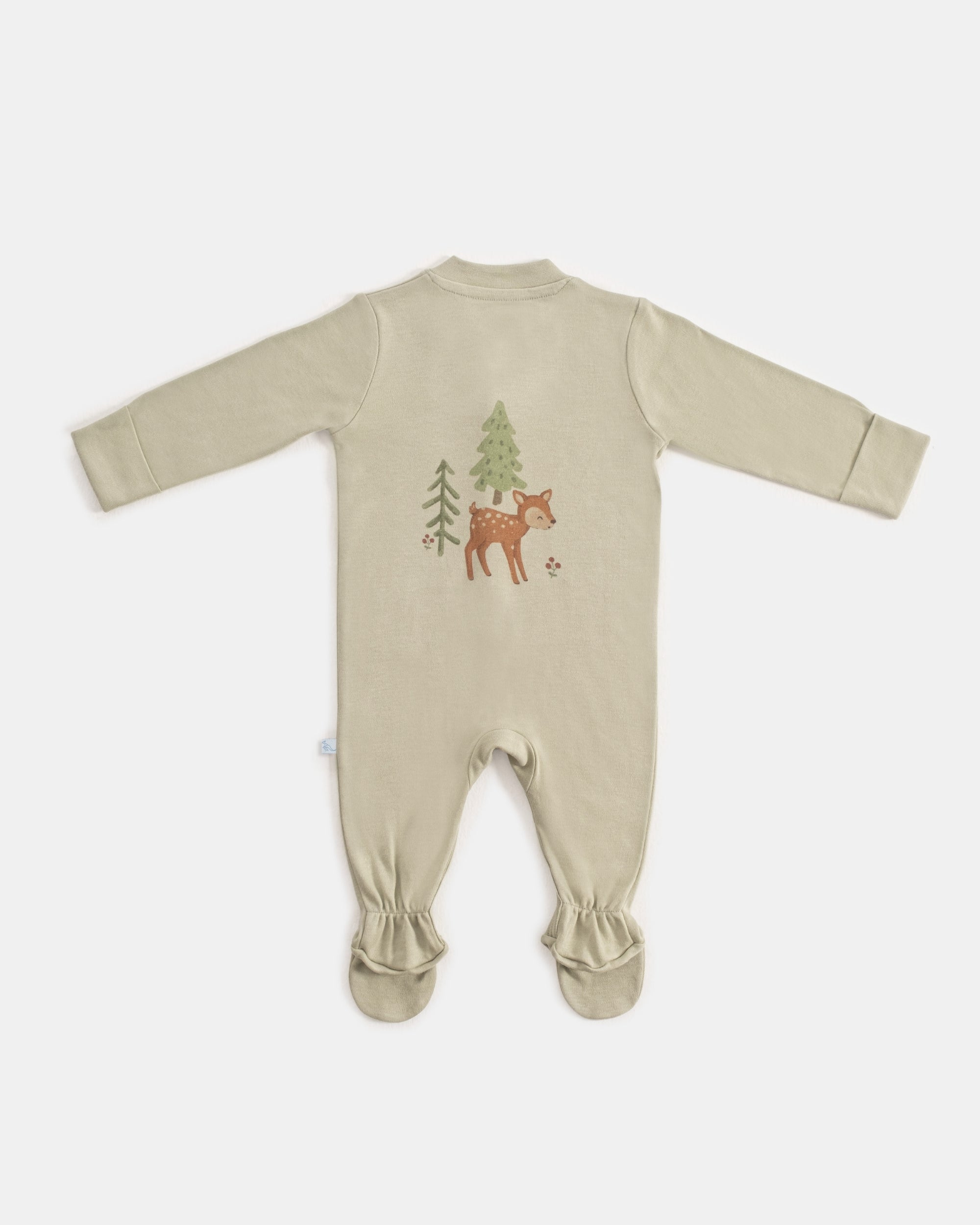 Çıtçıtlı Bebek Tulumu Seti 2'li - Forest