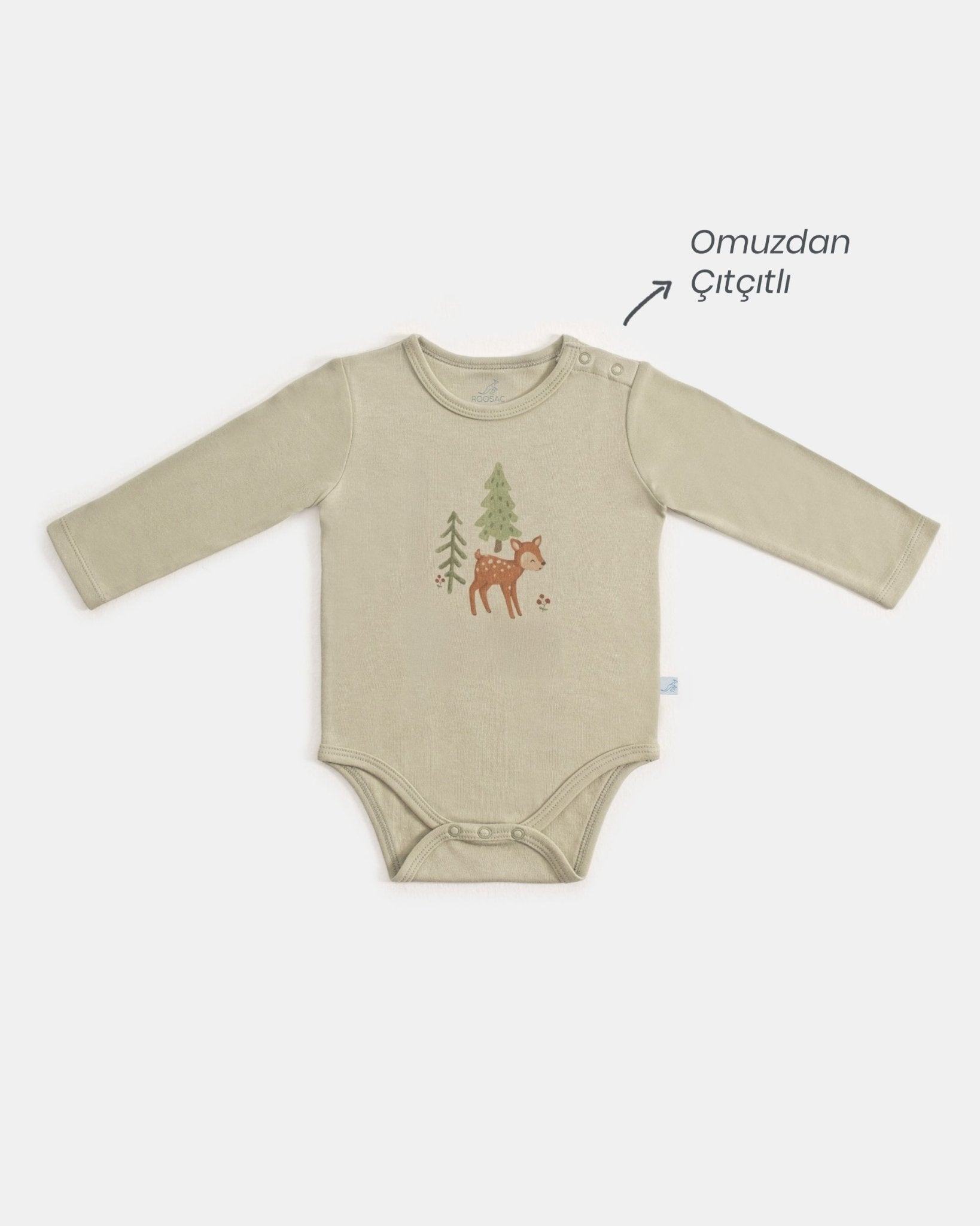 Çıtçıtlı Uzun Kollu Zıbın Seti 2'li - Forest