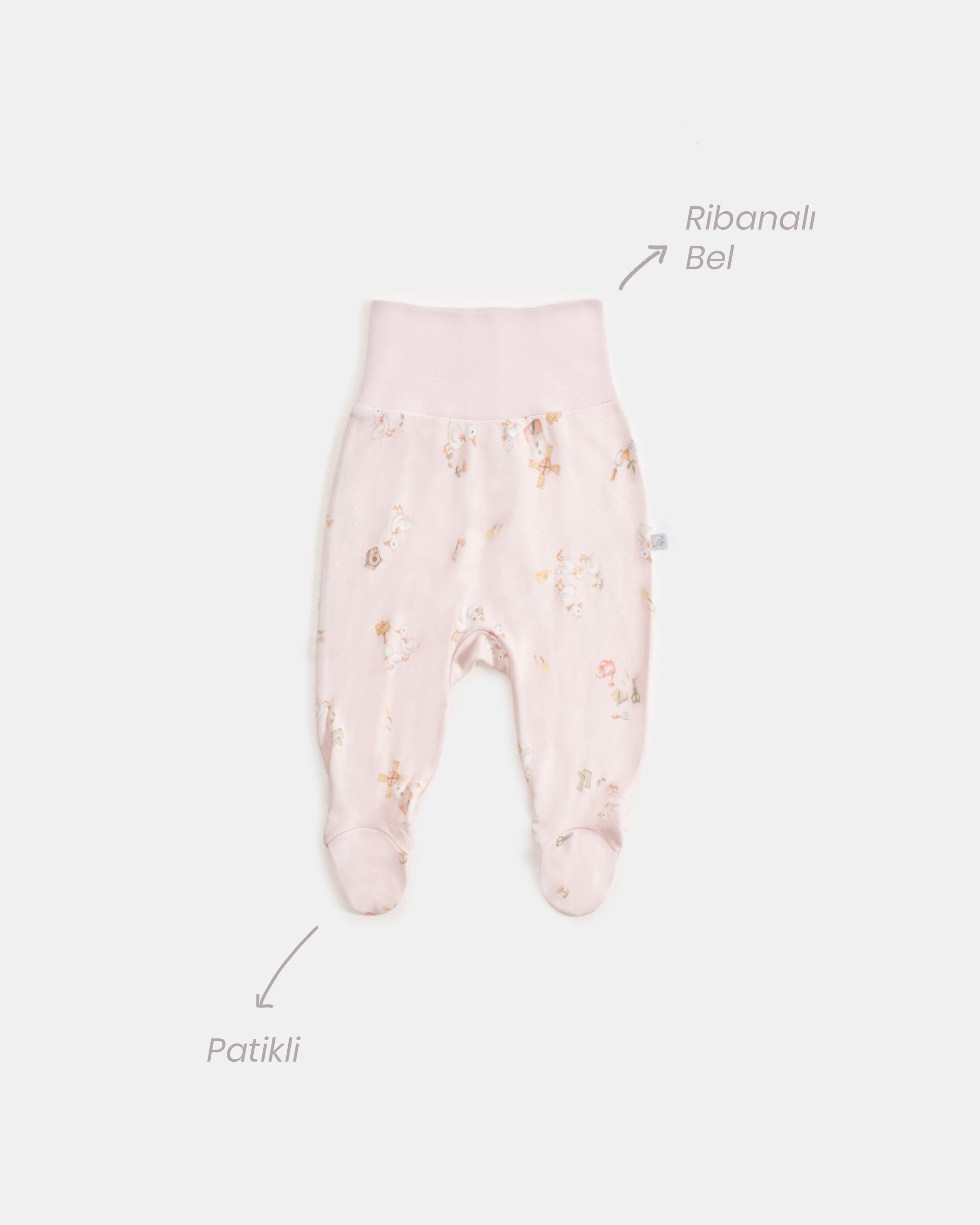 Yenidoğan Kimono Uzun Kollu Zıbın Mini Set 3 Parça - Farmyard
