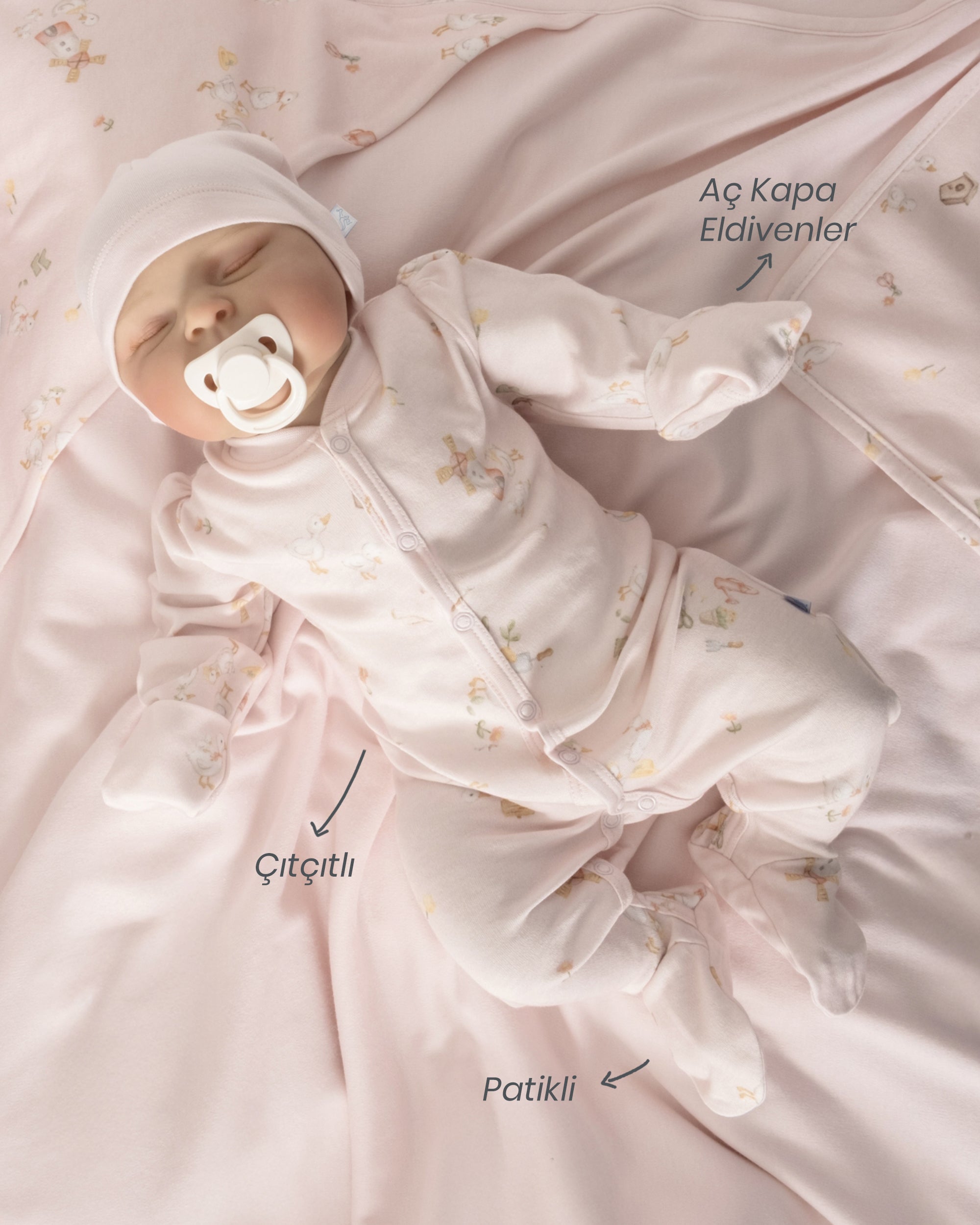Yenidoğan Hediye Seti 4 Parça - Farmyard