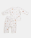 Uzun Kollu Kimono Pijama Takımı - Forest
