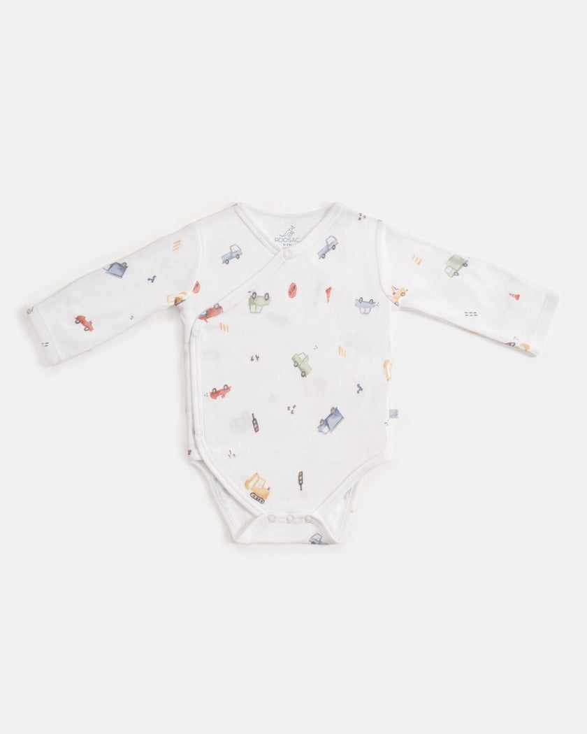 Yenidoğan Kimono Uzun Kollu Zıbın Mini Set 3 Parça - Cars