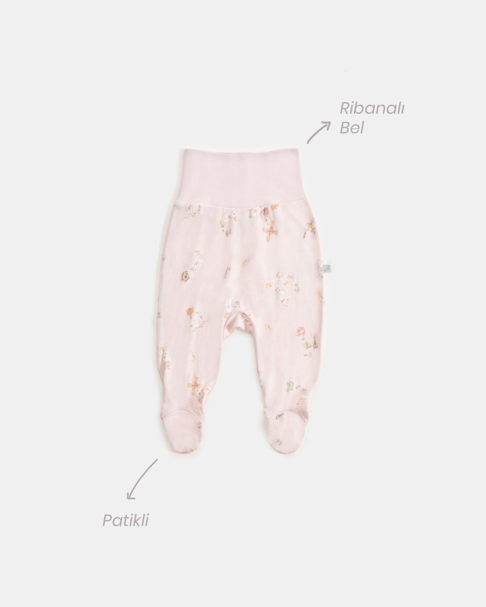 Yenidoğan Kimono Uzun Kollu Zıbın Mini Set 3 Parça - Farmyard